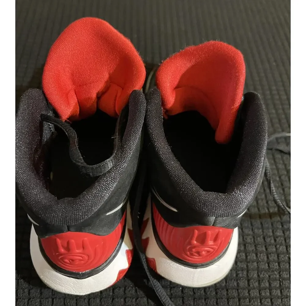 Nike Kyrie‎ 6 GS Bred Black Red Basketball Shoes BQ5599-002 Youth Size 12C